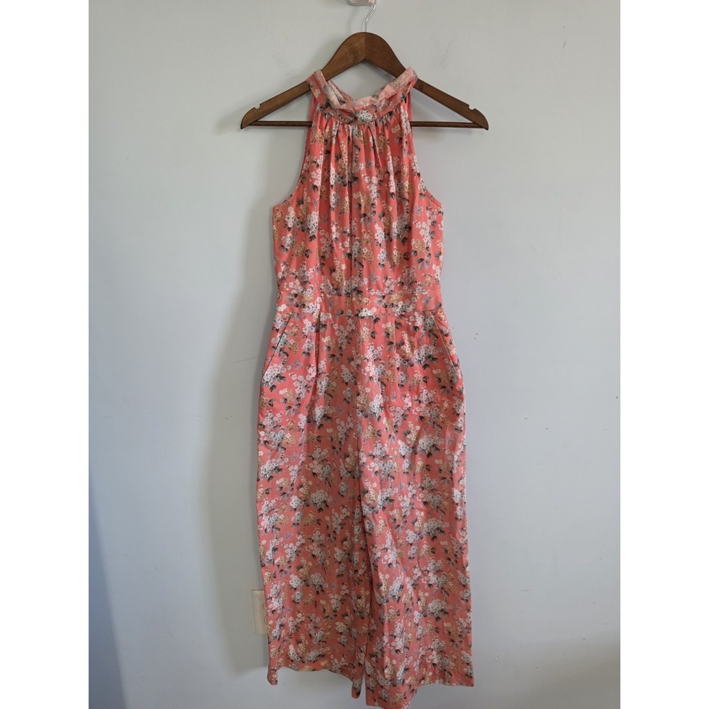 Jcrew Size 2 Liberty of London Pink/Coral Floral Jumpsuit
